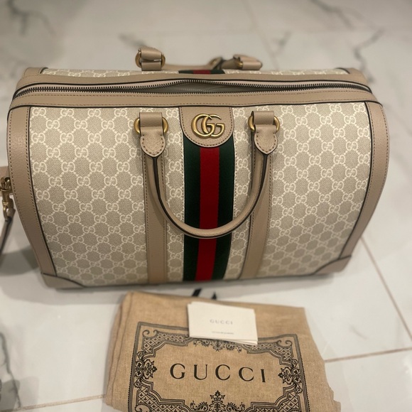 GUCCI SAVOY LARGE DUFFLE BAG - Picture 1 of 7